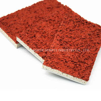Materiale materiale rosso della pista del tartan dell'unità di elaborazione, spessore della pavimentazione 13mm di sport all'aperto