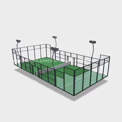 Area standard materiale della corte di Padel del PE, superficie della corte di Padel con erba falsa