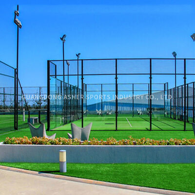 Soluzione Completa per Campo da Padel: Recinzione con Struttura in Alluminio, Vetro Temperato, Illuminazione LED e Erba Sintetica Professionale - Acquisto Unico