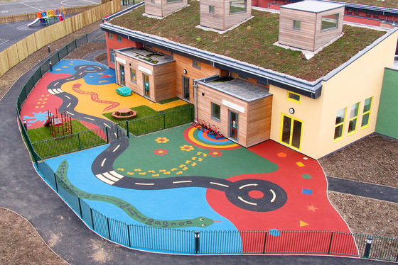 Percorso di gomma EPDM personalizzato colore di superficie personalizzato UV e resistente alle intemperie