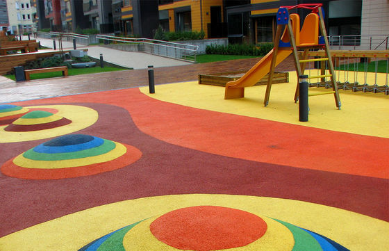 Vibrante pista da corsa in gomma EPDM personalizzata facile da installare eccezionale flessibilità climatica