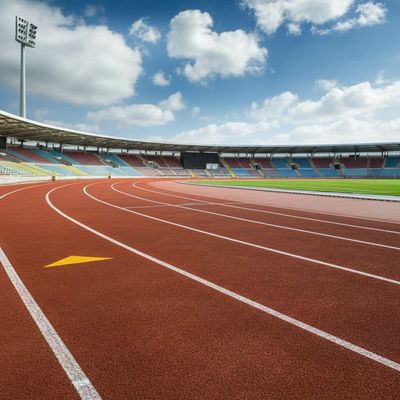 Drenaggio e resistenza ai raggi UV pista di corsa IAAF con assorbimento degli urti dal 35% al 50%
