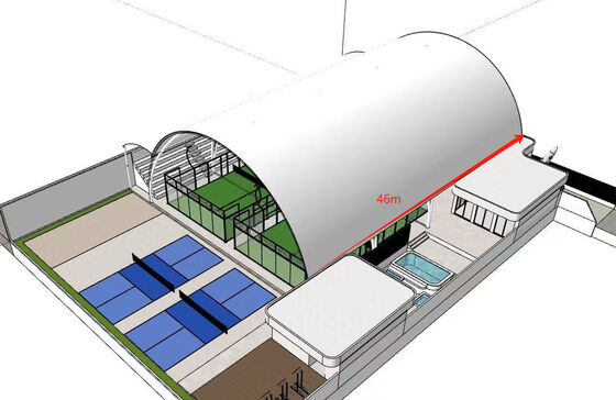 Tipo di campi accessibile delle corti di paddle tennis della sedia a rotelle con il recinto del PE