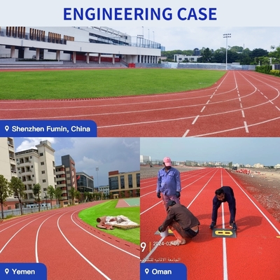 13mm Hybrid Plastic Running Track Eco-Friendly PU E EPDM Granules Wear-Resistant Anti-Aging IAAF-Compliant Per le scuole Facile installazione
