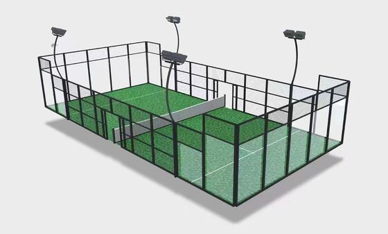 Campo da Padel di Grado Industriale con Drenaggio Rapido in Acciaio Zincato a Caldo per Campo da Padel in Giardino