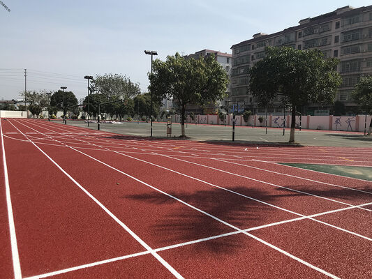 Pista di atletica in gomma EPDM professionale resistente ai raggi UV, spessore 13-25 mm, con sistema elastico multiporoso