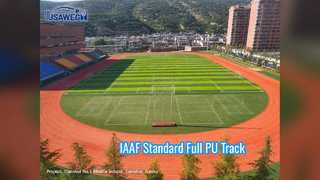 Pista da corsa professionale IAAF completamente in PU standard da 13 mm