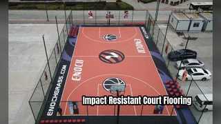 Pavimentazione sportiva acrilica durevole ad alto assorbimento degli urti