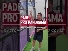 Pro Panoramic Padel Court Design and Custom Color Options