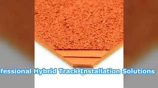 Servizi di installazione e supporto di piste atletiche ibride