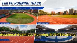Professional Seamless Full PU Running Track Solutions