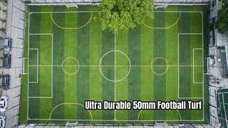 Durevole tappeto erboso artificiale da calcio da 50 mm per campi da calcio
